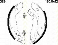 Комлект тормозных накладок TRISCAN 8100 10389