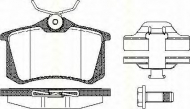 Комплект тормозных колодок TRISCAN 8110 10544