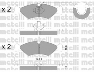 Комплект тормозных колодок METELLI 22-0571-1