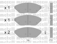 Комплект тормозных колодок METELLI 22-0908-0