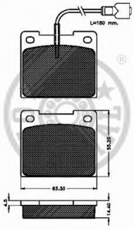 Комплект тормозных колодок OPTIMAL 5151
