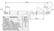 Газовая пружина BUGIAD BGS11223