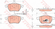 Комплект тормозных колодок TRW GDB1403