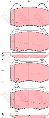 Комплект тормозных колодок TRW GDB3381