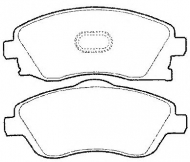 Комплект тормозных колодок QH Benelux BP1259