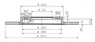 Тормозной диск QH Benelux BDC3786