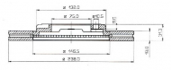 Тормозной диск QH Benelux BDC3596