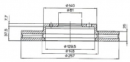 Тормозной диск QH Benelux BDC4618
