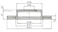 Тормозной диск QH Benelux BDC4960