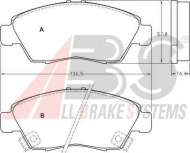 Комплект тормозных колодок A.B.S. 36831 OE