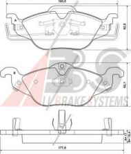 Комплект тормозных колодок A.B.S. P 59 030