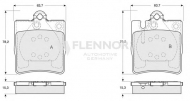 Комплект тормозных колодок FLENNOR FB210423