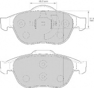 Комплект тормозных колодок NECTO FD6989A