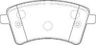 Комплект тормозных колодок NECTO FD7396A