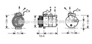 Компрессор AVA QUALITY COOLING SBK065