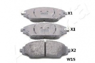 Комплект тормозных колодок ASHIKA 50-0W-W15