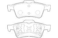 Комплект тормозных колодок DURON DBP351540