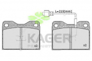 Комплект тормозных колодок KAGER 35-0393