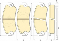 Комплект тормозных колодок GIRLING 6102823