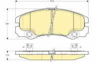 Комплект тормозных колодок GIRLING 6114369