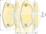 Комплект тормозных колодок GIRLING 6117504