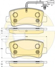 Комплект тормозных колодок GIRLING 6119031