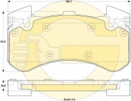 Комплект тормозных колодок GIRLING 6119119