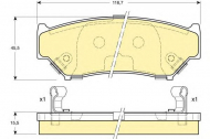 Комплект тормозных колодок GIRLING 6131829