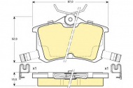 Комплект тормозных колодок GIRLING 6131901