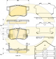 Комплект тормозных колодок GIRLING 6135169