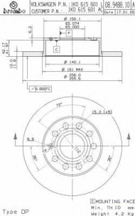 Тормозной диск BRECO BS 7643