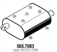 Амортизатор ASSO 565.7083