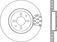 Тормозной диск OPEN PARTS BDR1016.20
