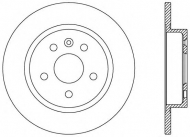 Тормозной диск OPEN PARTS BDA2537.10