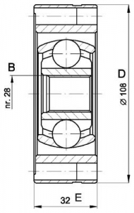 Шарнирный комплект OPEN PARTS CVJ5422.20