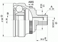 Шарнирный комплект OPEN PARTS CVJ5110.10