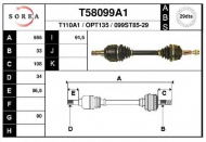 Вал EAI T58099A1