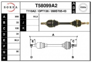 Вал EAI T58099A2