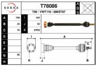 Вал EAI T78086
