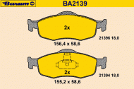 Комплект тормозных колодок BARUM BA2139