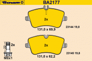 Комплект тормозных колодок BARUM BA2177