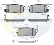 Комплект тормозных колодок COMLINE CBP31283