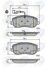Комплект тормозных колодок COMLINE CBP11747