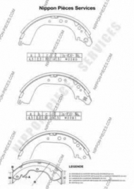 Тормозные колодки NPS T350A05