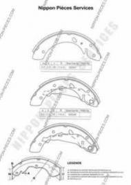 Тормозные колодки NPS T350A73