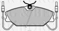 Комплект тормозных колодок BORG & BECK BBP1035