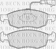 Комплект тормозных колодок BORG & BECK BBP2162