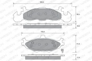 Комплект тормозных колодок WEEN 151-2402