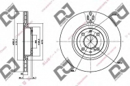Тормозной диск DJ PARTS BD1299