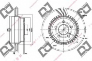 Тормозной диск DJ PARTS BD1304